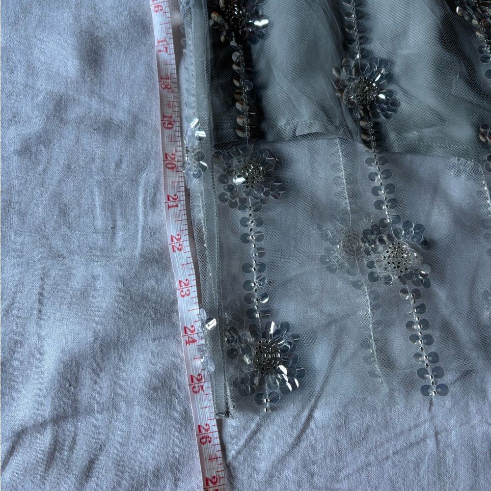 Collection sheet layered sequin skirt - Picture 2 of 3